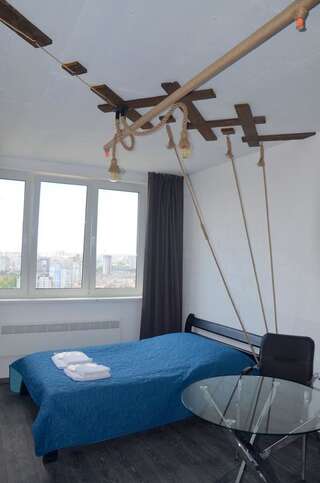 Апартаменты SKY Apartment Virmenska Киев Апартаменты Делюкс-11